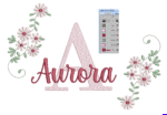 Matriz de Bordado 125 Nomes Flores - Imagem 3