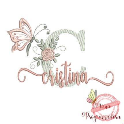 Matriz de Bordado - Nome Cristina