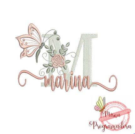 Matriz de Bordado - Nome Marina