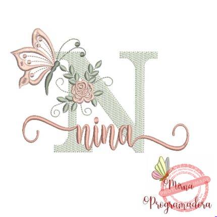 Matriz de Bordado - Nome Nina