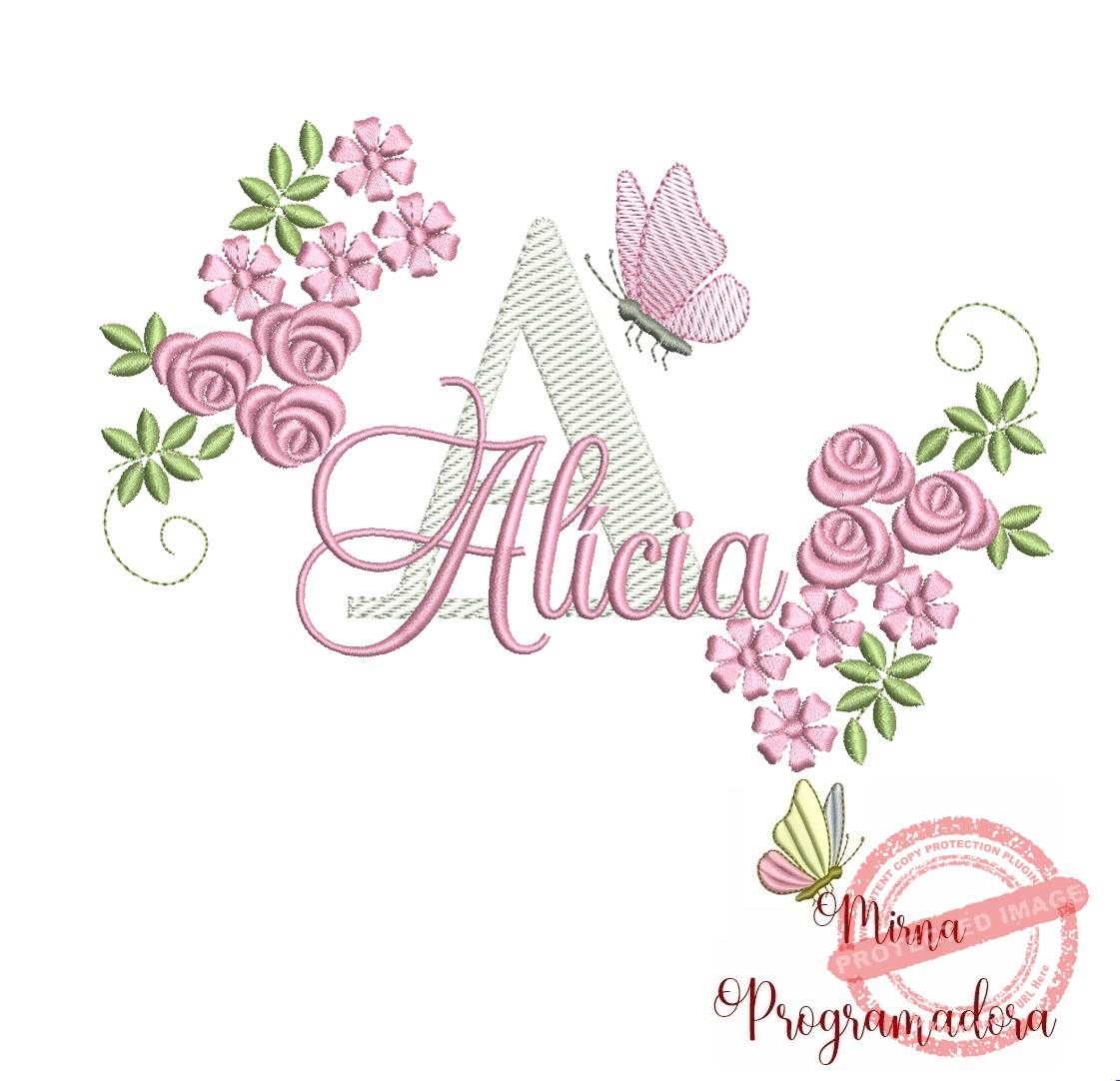 1matriz de bordado alicia Matriz de Bordado Alícia - Imagem 1