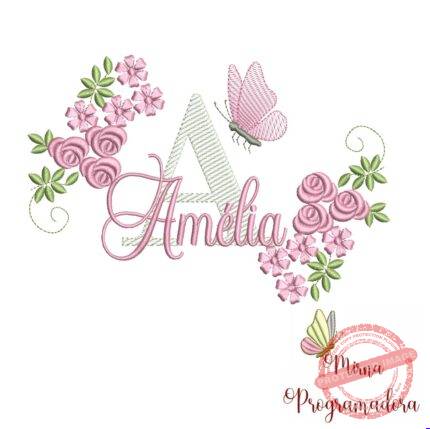 Matriz de bordado Amélia