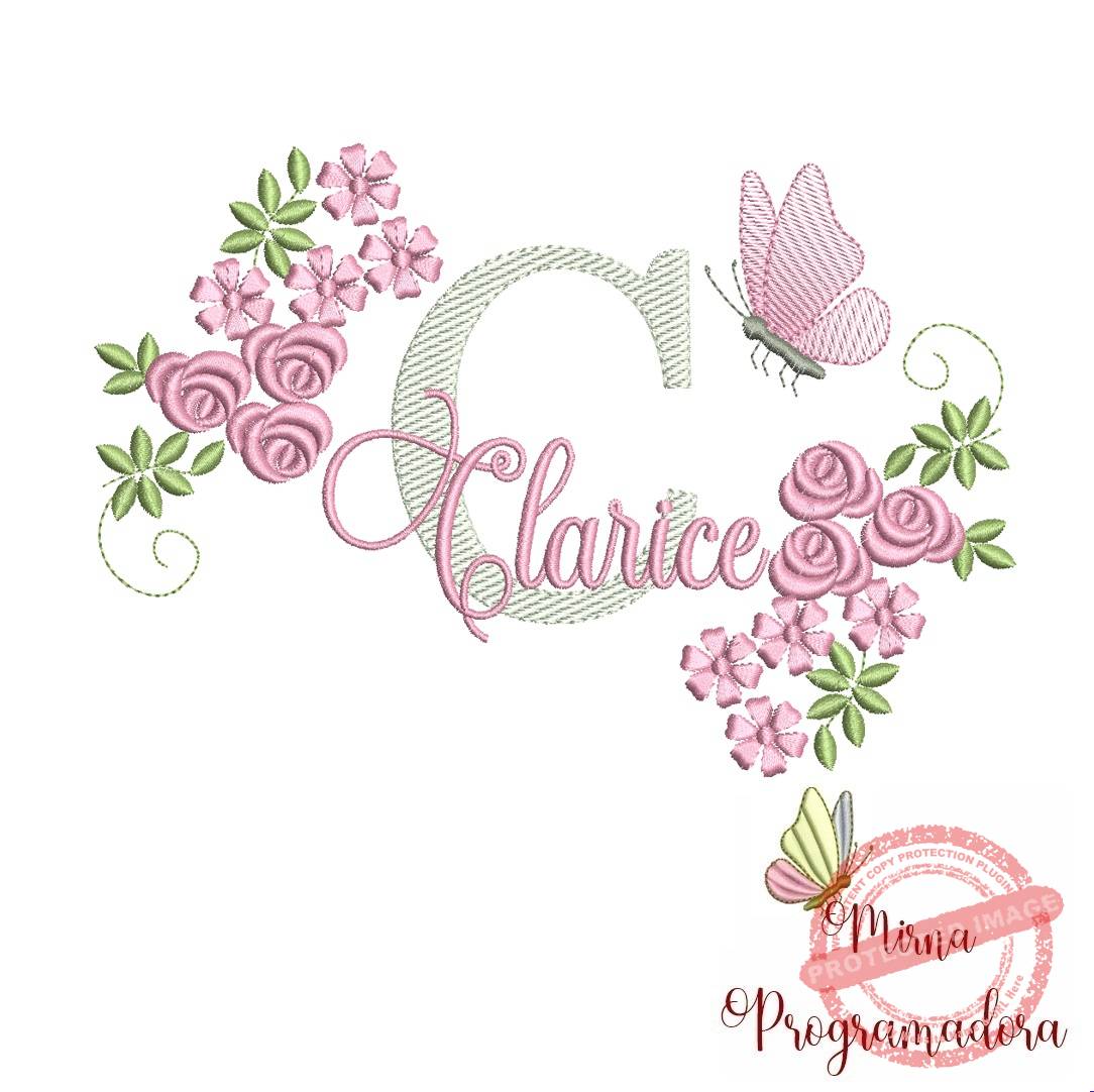 1matriz de bordado clarice Matriz de bordado Clarice - Imagem 1