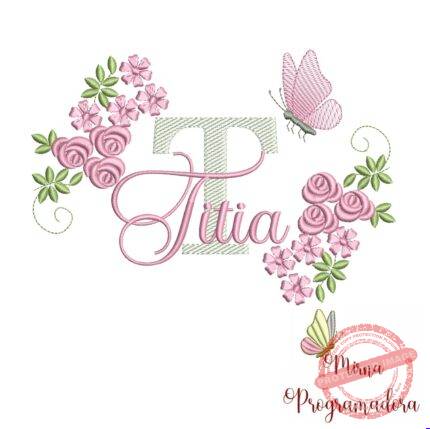Matriz de bordado Titia