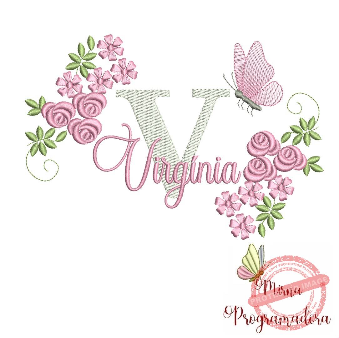 1matriz de bordado virginia Matriz de bordado Virgínia - Imagem 1