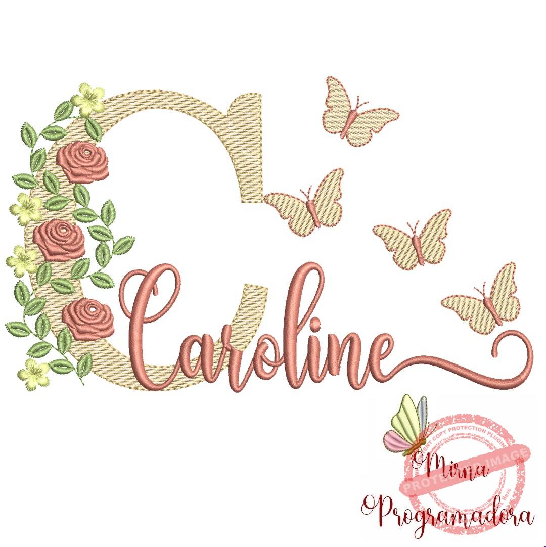 matriz de bordado - caroline Matriz de bordado Caroline - Imagem 1