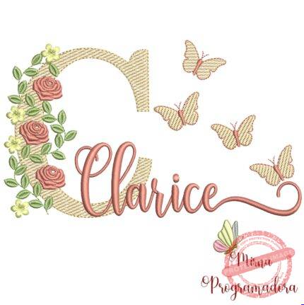 Matriz de bordado Clarice