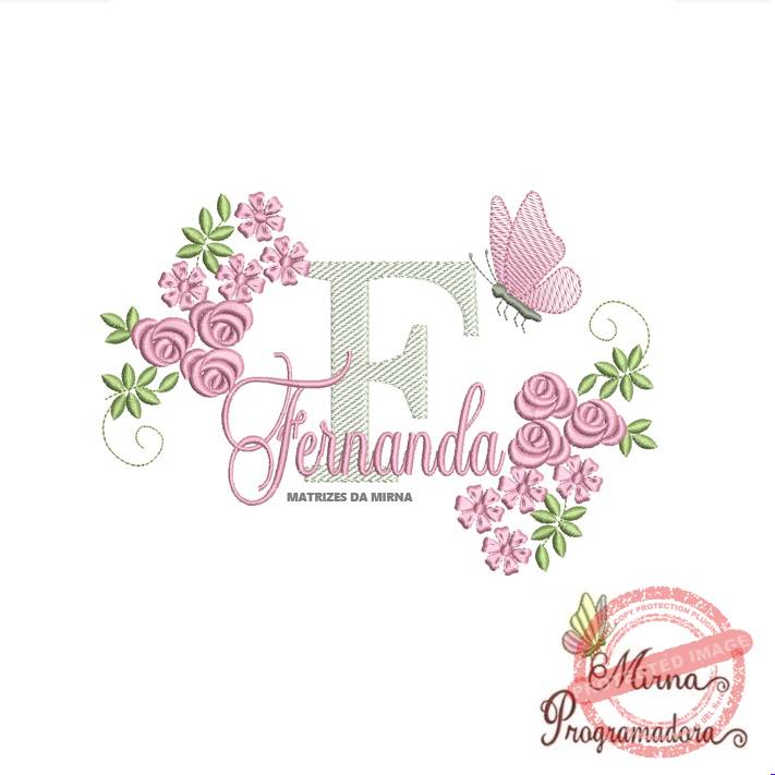 matriz de bordado fernanda Matriz de bordado Fernanda - Imagem 1