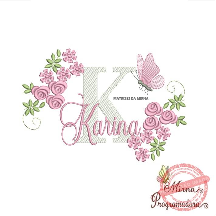 matriz de bordado karina Matriz de bordado Karina - Imagem 1