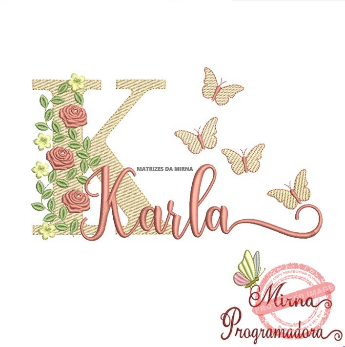 matriz de bordado karla Matriz de bordado Karla - Imagem 1