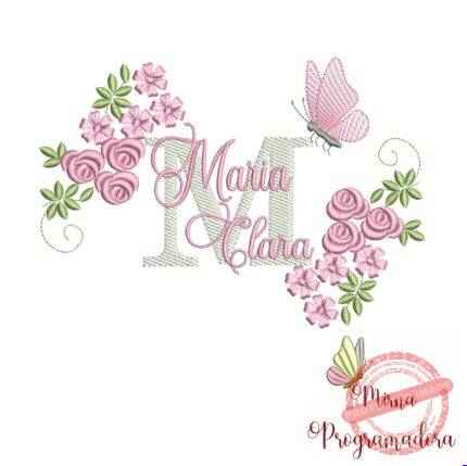 Matriz de bordado Maria clara
