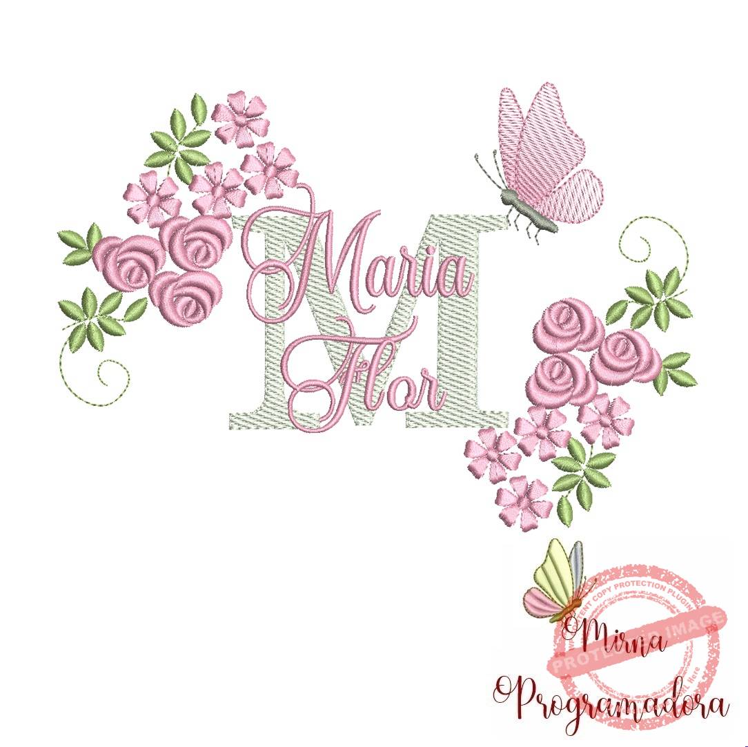 matriz de bordado maria flor1 Matriz de bordado Maria flor - Imagem 1