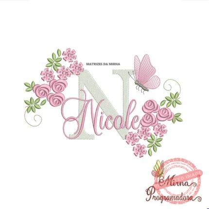 Matriz de bordado Nicole