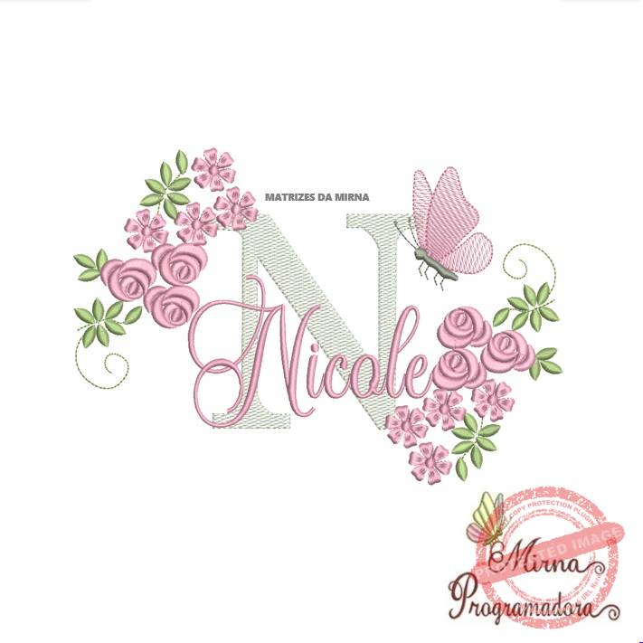 matriz de bordado nicole Matriz de bordado Nicole - Imagem 1