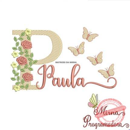 Matriz de bordado Paula