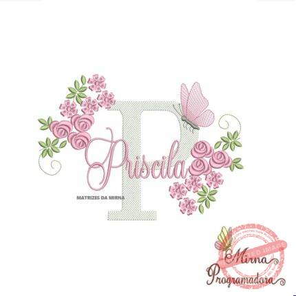 Matriz de bordado Priscila