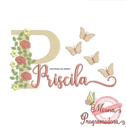 Matriz de bordado Priscila