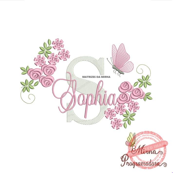 matriz de bordado sophia Matriz de bordado Sophia - Imagem 1