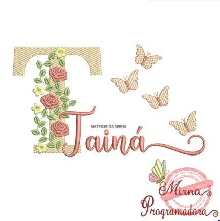Matriz de bordado Tainá