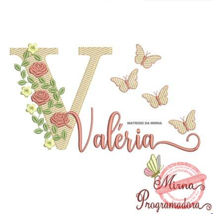 Matriz de bordado Valéria