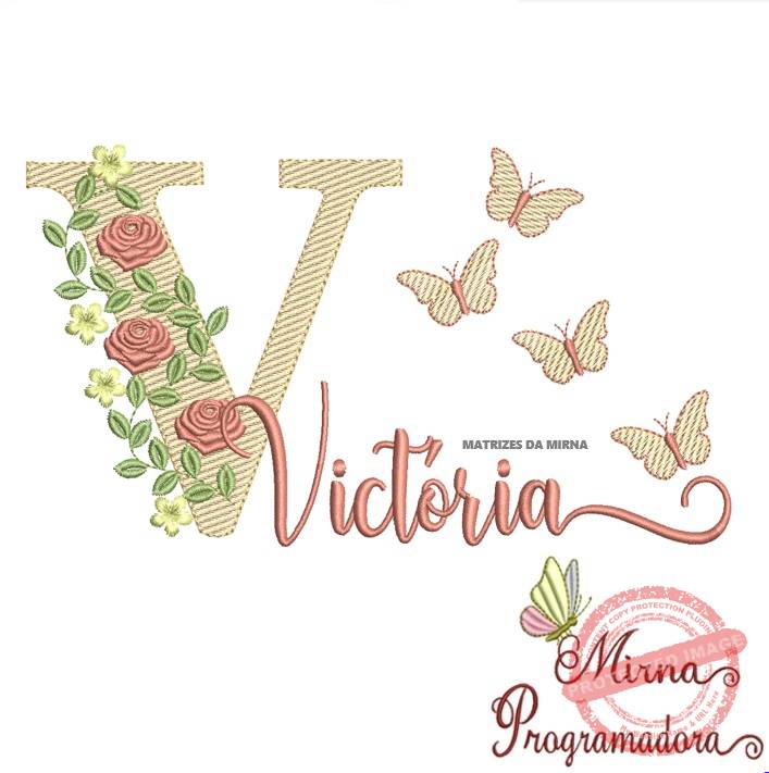 matriz de bordado victoria Matriz de bordado Victória - Imagem 1