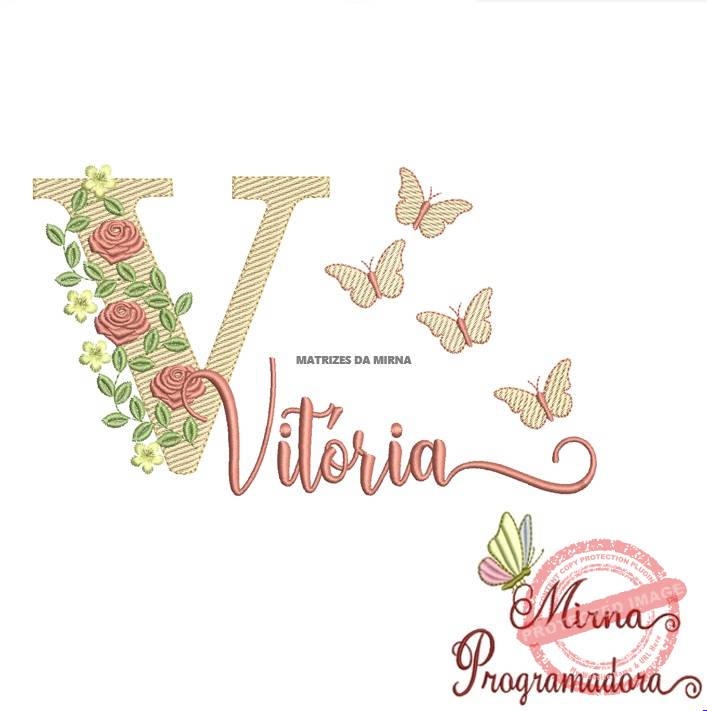 matriz de bordado vitoria Matriz de bordado Vitória - Imagem 1