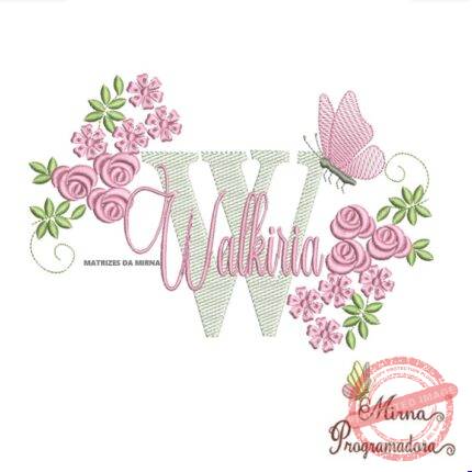 Matriz de bordado Walkiria