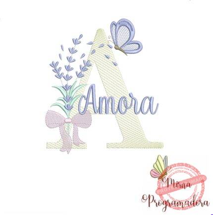 Matriz de Bordado - Nome Amora