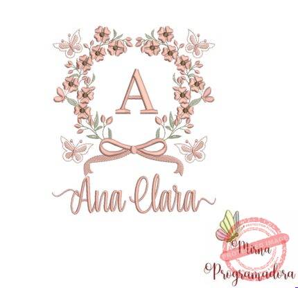 Matriz de Bordado Nome Ana Clara