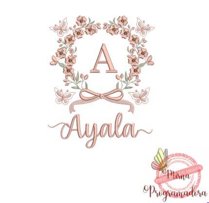 Matriz de Bordado Nome Ayala