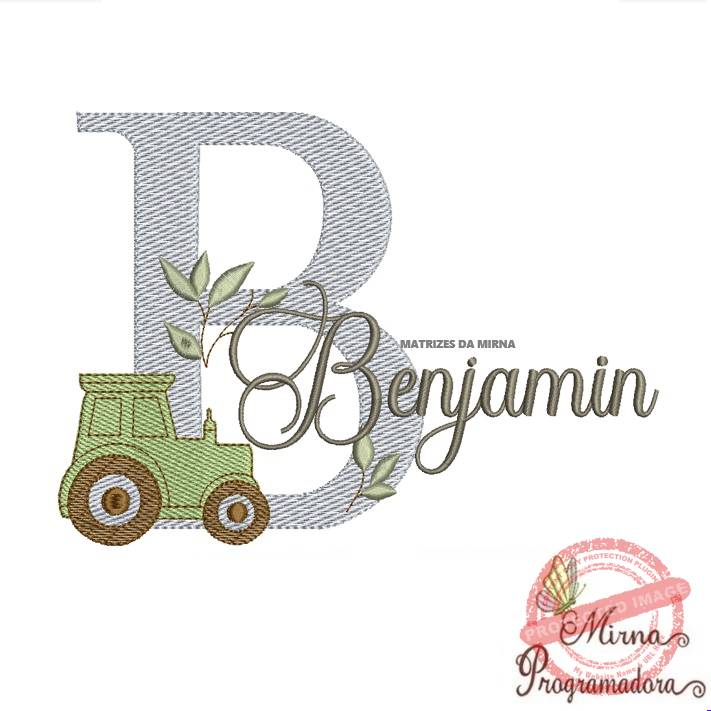 matriz de bordado benjamin Matriz de Bordado Nome Benjamin - Imagem 1