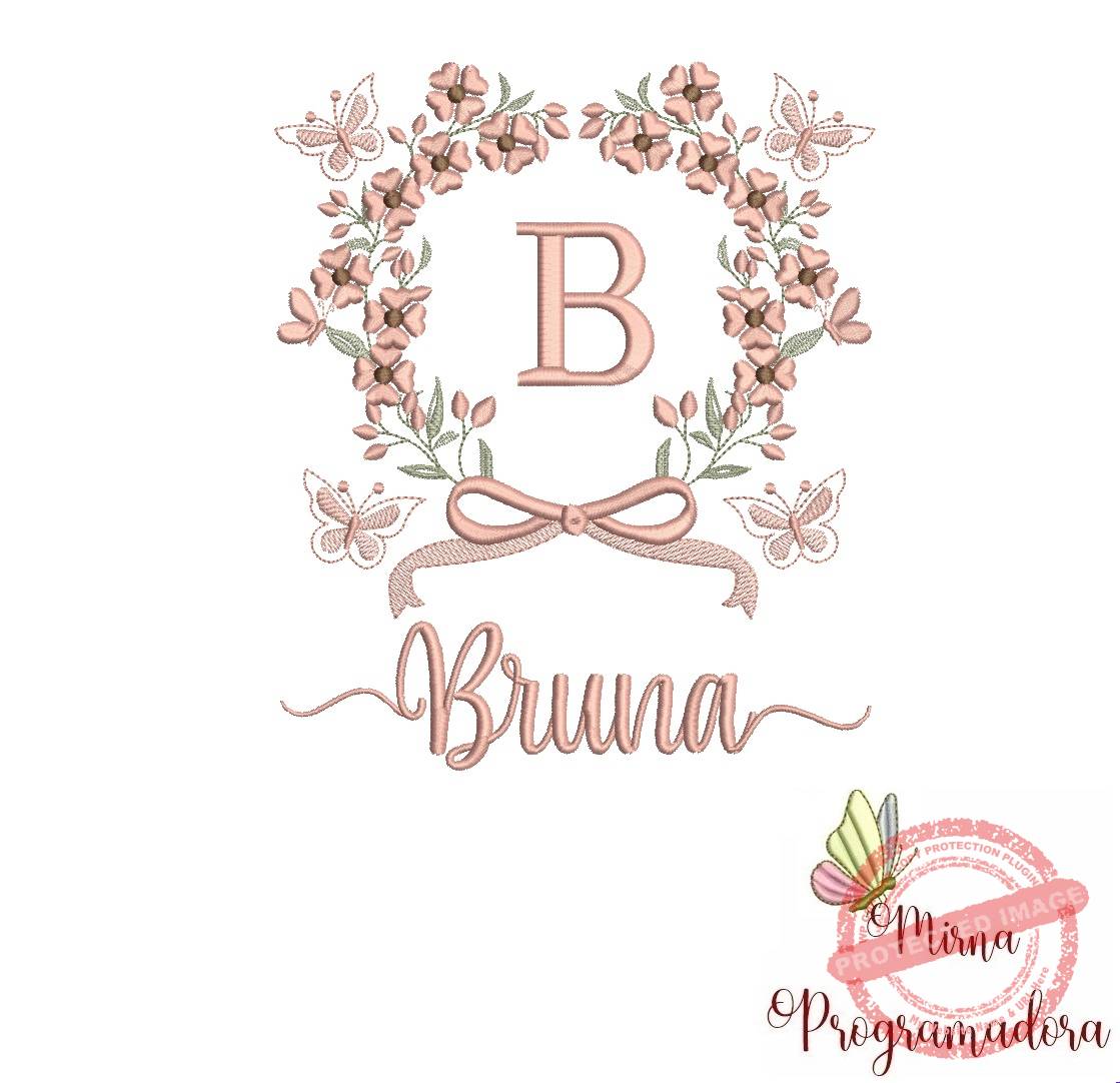 matriz de bordado bruna Matriz de Bordado Nome Bruna - Imagem 1