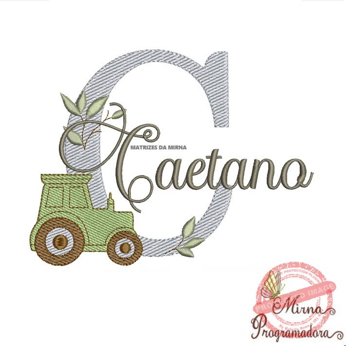 matriz de bordado caetano Matriz de Bordado Nome Caetano - Imagem 1