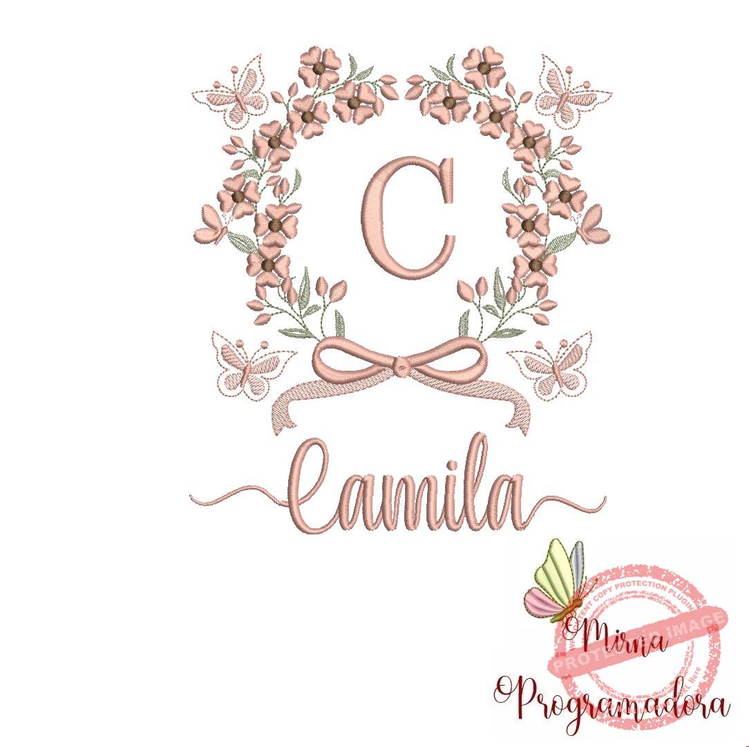 matriz de bordado camila Matriz de Bordado Nome Camila - Imagem 1