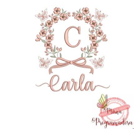 Matriz de Bordado Nome Carla