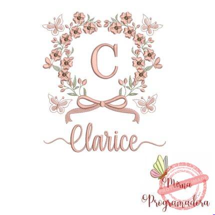 Matriz de Bordado Nome Clarice