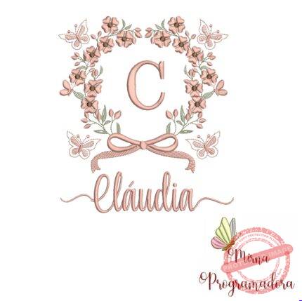 Matriz de Bordado Nome Cláudia