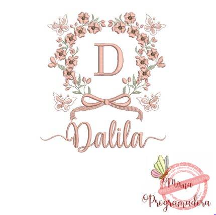 Matriz de Bordado Nome Dalila