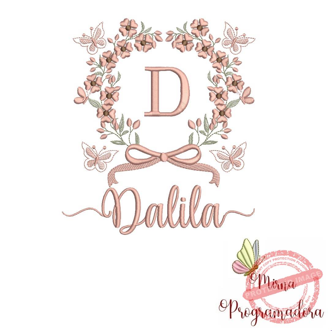 matriz de bordado dalila Matriz de Bordado Nome Dalila - Imagem 1