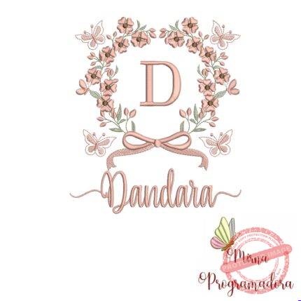 Matriz de Bordado Nome Dandara
