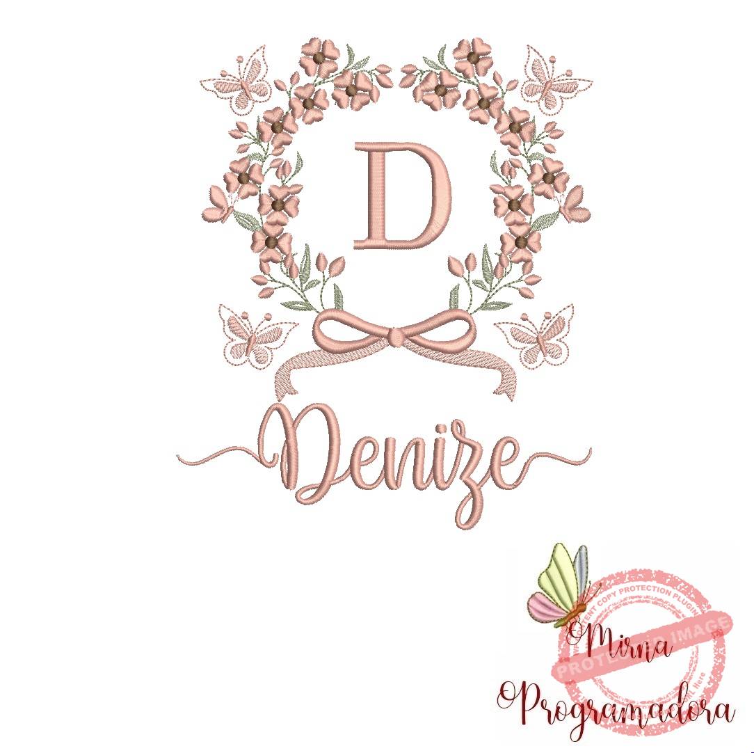 matriz de bordado denize Matriz de Bordado Nome Denize - Imagem 1
