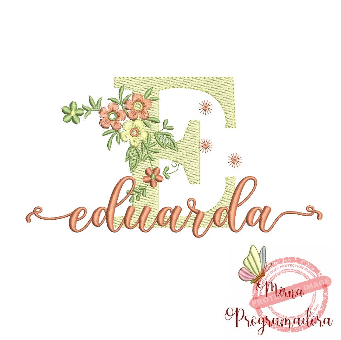matriz de bordado eduarda Matriz de Bordado - Nome Eduarda - Imagem 1