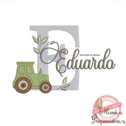Matriz de Bordado Nome Eduardo