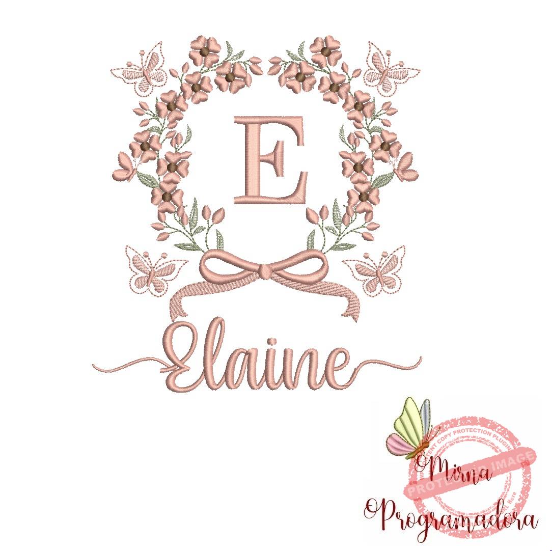 matriz de bordado elaine Matriz de Bordado Nome Elaine - Imagem 1