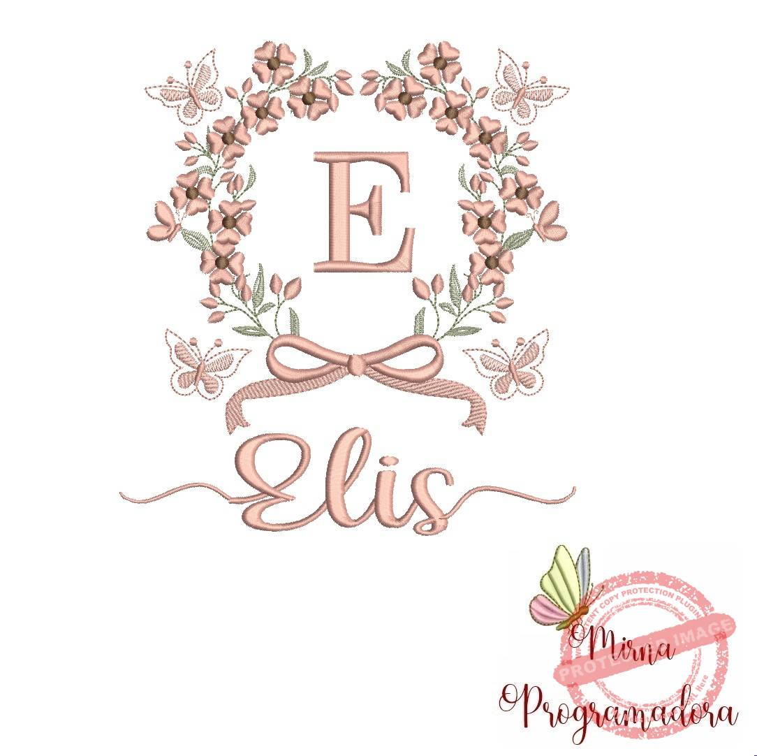 matriz de bordado elis Matriz de Bordado Nome Elis - Imagem 1
