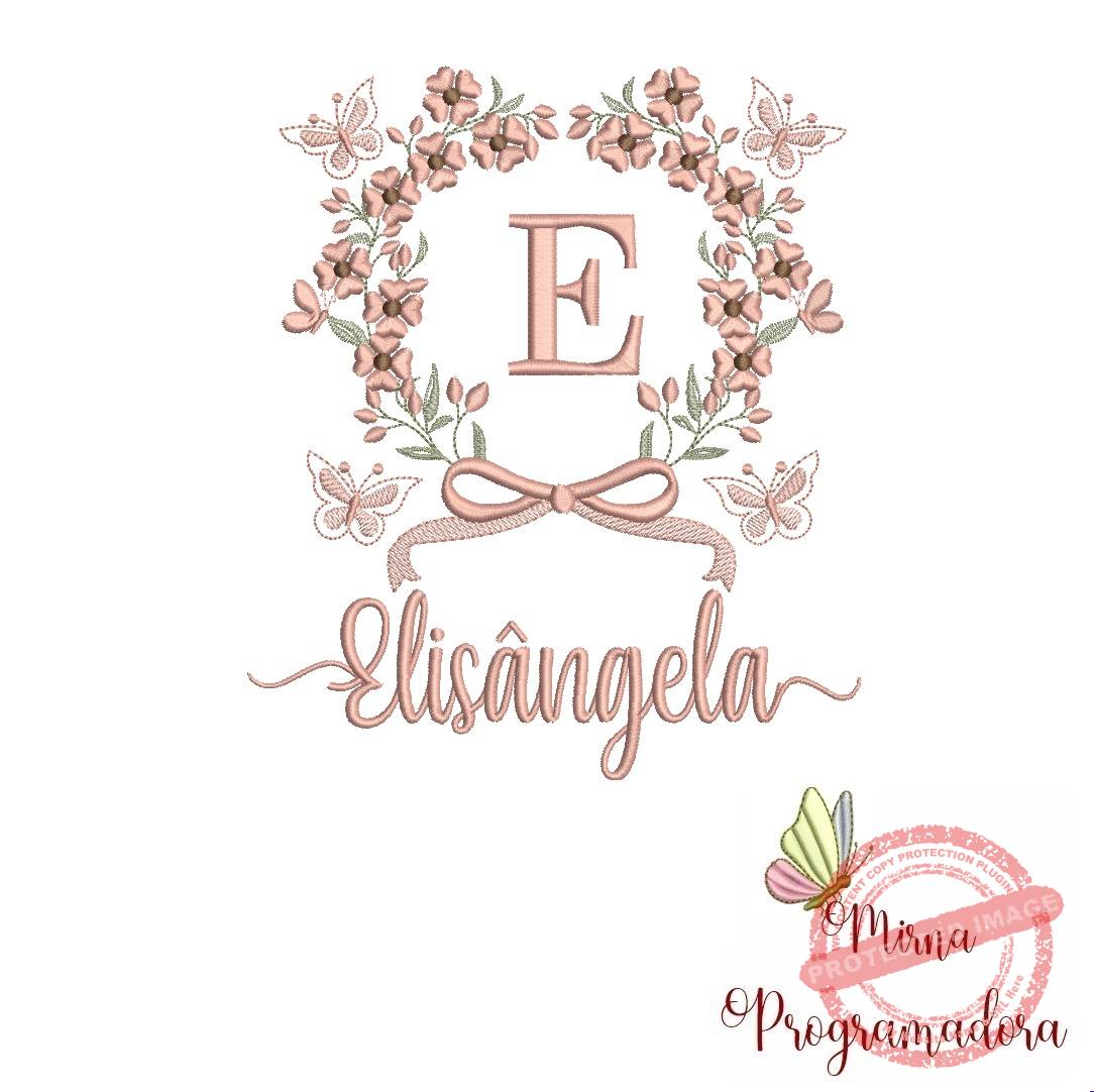 matriz de bordado elisangela Matriz de Bordado Nome Elisângela - Imagem 1