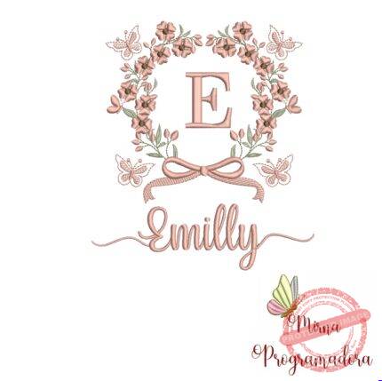 Matriz de Bordado Nome Emilly