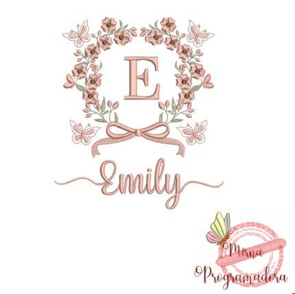 Matriz de Bordado Nome Emily