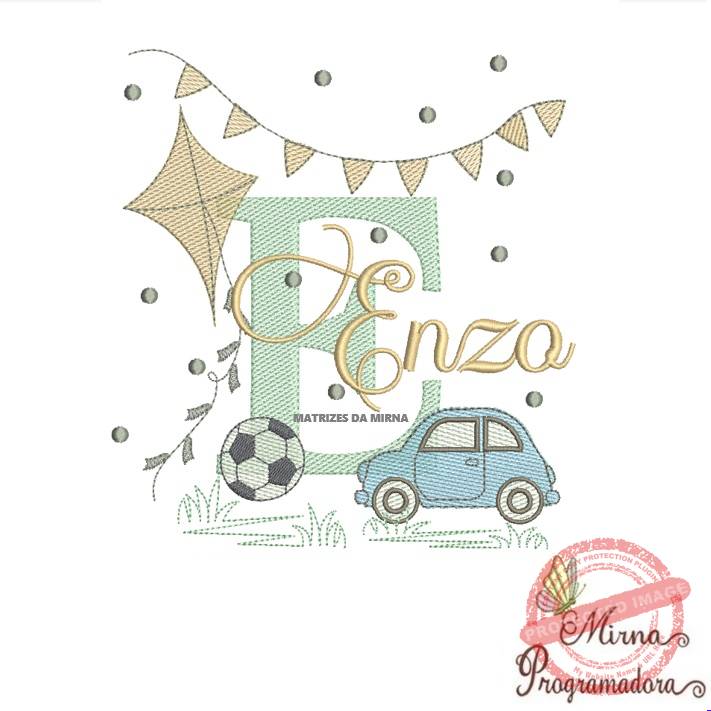 matriz de bordado enzo Matriz de Bordado Nome Enzo - Imagem 1