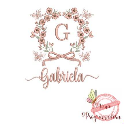 Matriz de Bordado Nome Gabriela